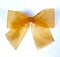 48pc Gold 3.5" Organza Bows With Twist Ties for Wedding, Shower, Party Favors